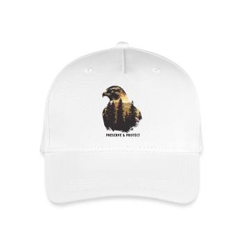 Preserve & Protect Weißkopfseeadler Adler Vogel - Kinder Bio Basecap - Weiß - Vorne