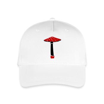 pilz02 - Kinder Bio Basecap - Weiß - Vorne