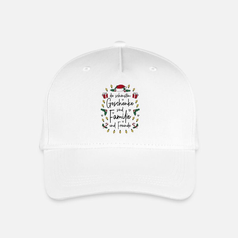 Die schönsten Geschenke sind Familie und Freunde - Kinder Bio Basecap - Weiß
