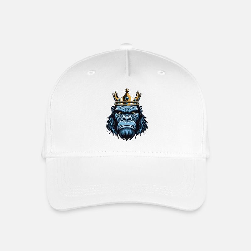 Gorilla Krone - Kinder Bio Basecap - Weiß