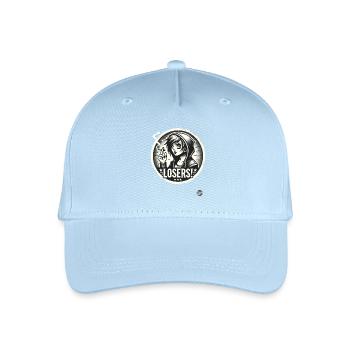 Edgy Alternative Goth Punk Girl: Losers - Organic Kids’ Baseball Cap - light blue - Front
