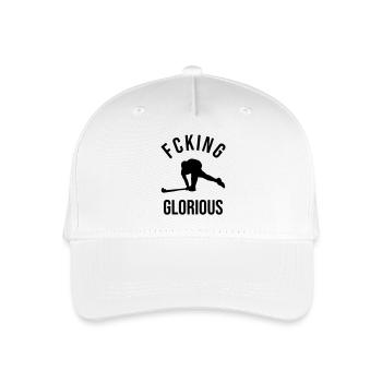 Feldhockey - Kinder Bio Basecap - Weiß - Vorne