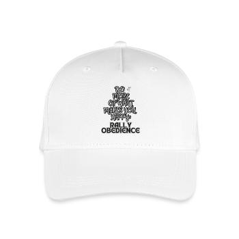Rally Obedience Do more of what makes you white - Kinder Bio Basecap - Weiß - Vorne