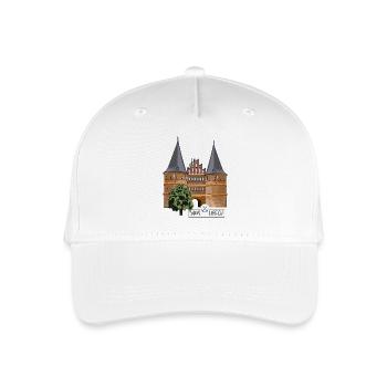 Porte Holsten Lübeck // Illustration - Casquette de baseball bio Enfant - blanc - Devant