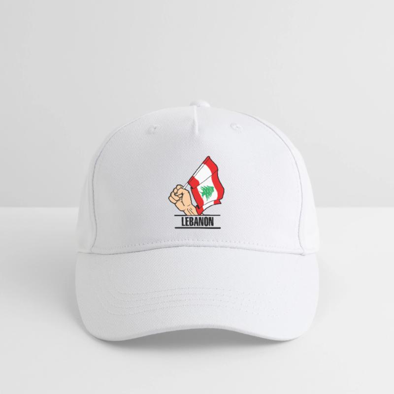 Flagge Libanon faust text LIBANON Kinder Bio Basecap