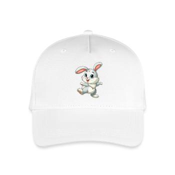 Rabbit Dancing png - Organic Kids’ Baseball Cap - white - Front