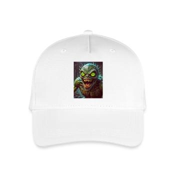 Mutant Monster halb Mensch halb Insekt Dark Horror - Kinder Bio Basecap - Weiß - Vorne