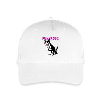 Punkrock Hund - Kinder Bio Basecap - Weiß - Vorne