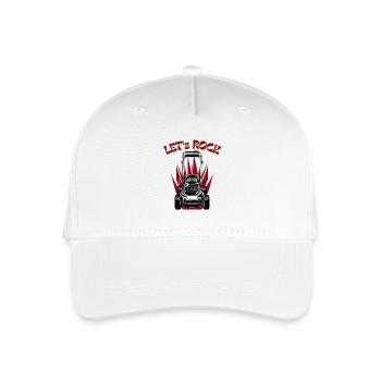 Lawn Mower Gardening Gardener - LET s ROCK - Organic Kids’ Baseball Cap - white - Front