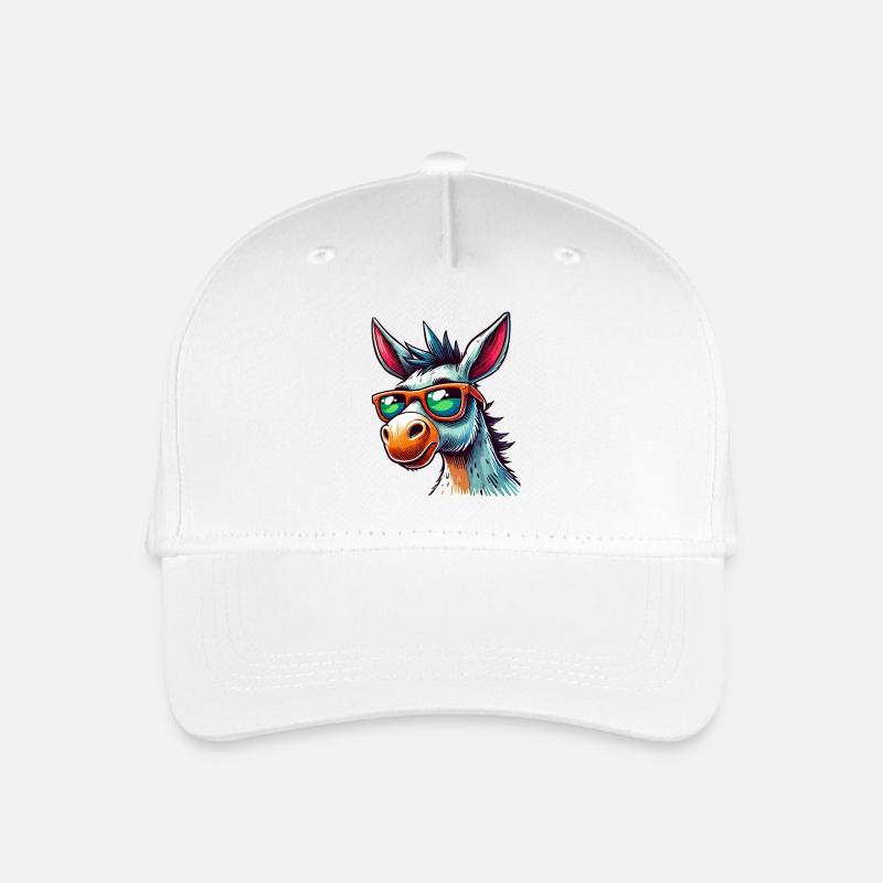 Esel Cool - Kinder Bio Basecap - Weiß