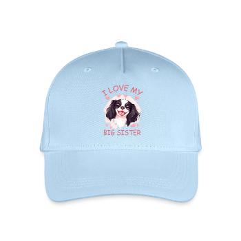 I love my big sister naissance bébé - Casquette de baseball bio Enfant - bleu clair - Devant