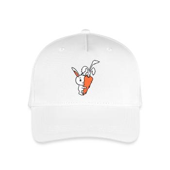 Bunny Big Huge Carrot Carrot Love Hunger Yummy - Organic Kids’ Baseball Cap - white - Front