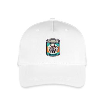 Retro Cat Food Tin "Doodo Cat" - Organic Kids’ Baseball Cap - white - Front