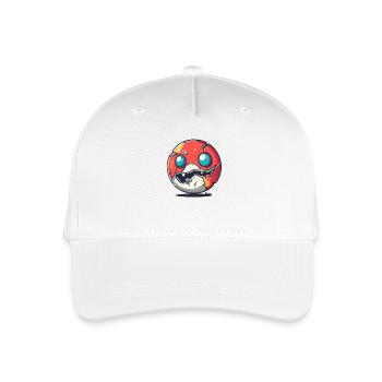 Zerbrochenes Kugel Monster mit Zähnen - Kinder Bio Basecap - Weiß - Vorne