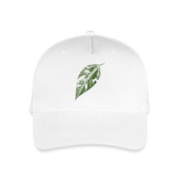 Jerusalem artichoke leaf / botanically natural - Organic Kids’ Baseball Cap - white - Front