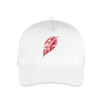 Jerusalem artichoke leaf - Red - Organic Kids’ Baseball Cap - white - Front