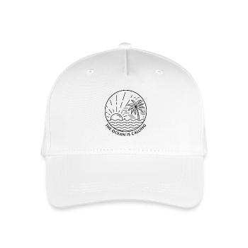 Der Ozean ruft - Kinder Bio Basecap - Weiß - Vorne