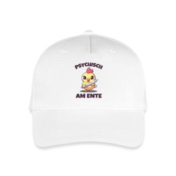 Psychisch am Ente - Kinder Bio Basecap - Weiß - Vorne
