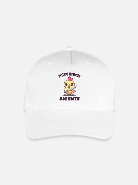 Psychisch am Ente - Kinder Bio Basecap - Weiß