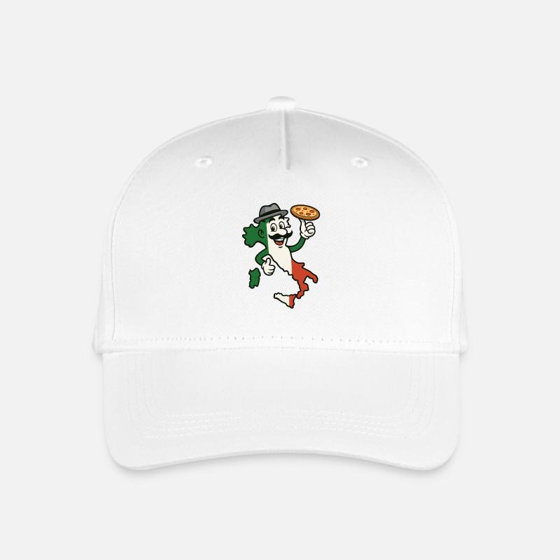 Italien - Kinder Bio Basecap - Weiß
