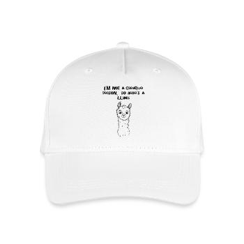 I'm Not Creative – Here, a Llama - Organic Kids’ Baseball Cap - white - Front