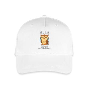 Owl German Memes Working Time Fraud - Organic Kids’ Baseball Cap - white - Front