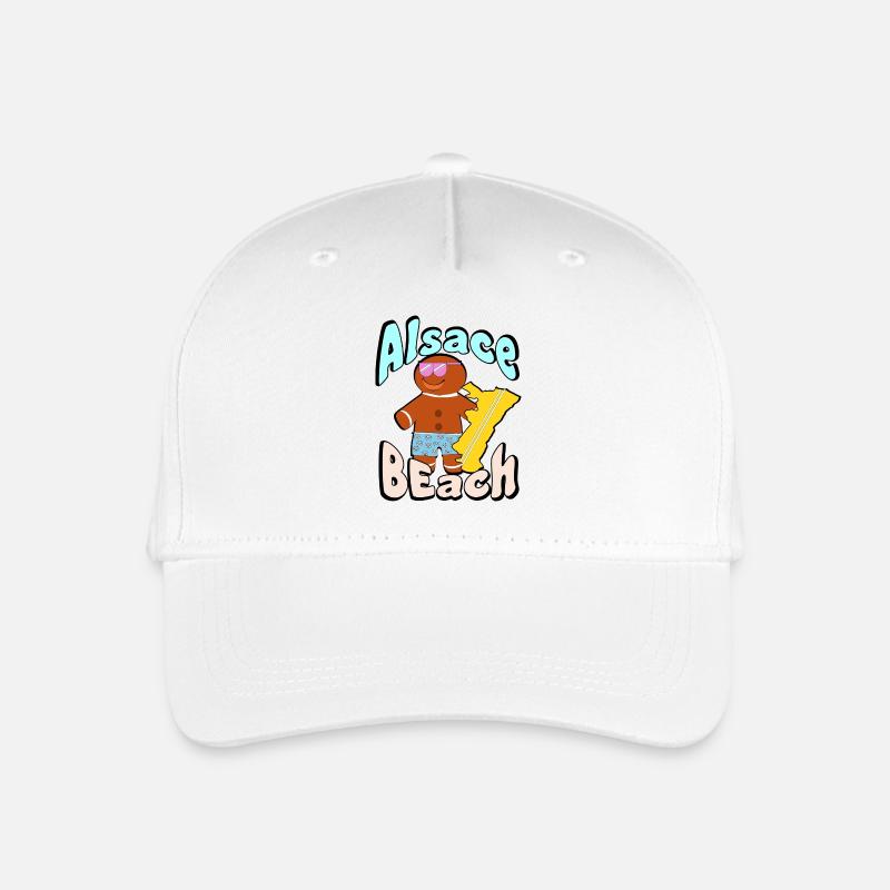 Der Strand des Elsass - Kinder Bio Basecap - Weiß