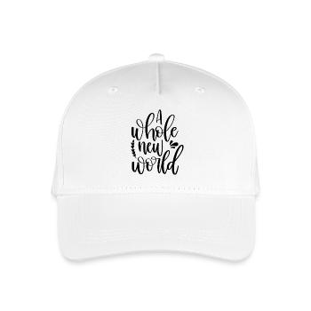 New World - Organic Kids’ Baseball Cap - white - Front