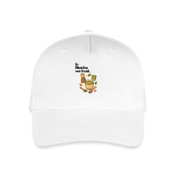 In Matcha we trust Ritual Grün - Kinder Bio Basecap - Weiß - Vorne
