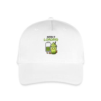 Loading Screen Green Smoothie Matcha Viral - Organic Kids’ Baseball Cap - white - Front