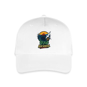 Kultiges Ker Kreol 974 Insel 01 - Kinder Bio Basecap - Weiß - Vorne