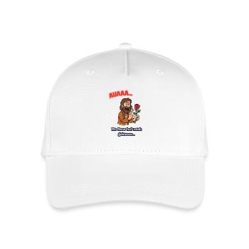 AUA Die Rose hat mich gebissen - Kinder Bio Basecap - Weiß - Vorne