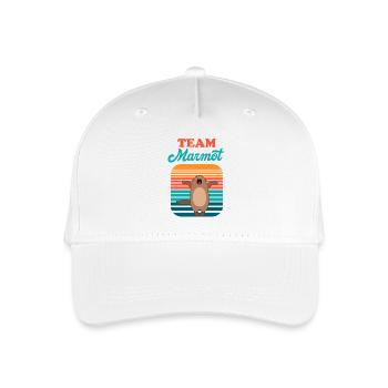 Marmot Équipe Rétro Soleil - Casquette de baseball bio Enfant - blanc - Devant