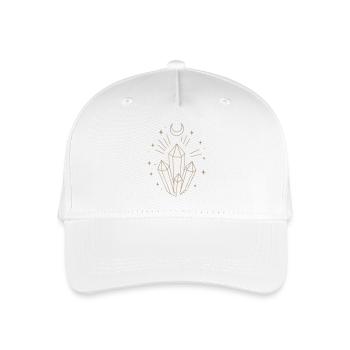 Mystic Crystal Line Kunst - Kinder Bio Basecap - Weiß - Vorne
