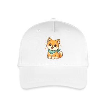 Cat lover with bandana - Organic Kids’ Baseball Cap - white - Front