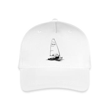 RS aero sailing dinghy sailboat regatta sailing sport - Organic Kids’ Baseball Cap - white - Front