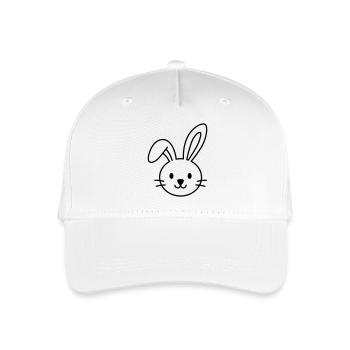 Niedlicher Hase – Vielleicht der Osterhase? - Kinder Bio Basecap - Weiß - Vorne