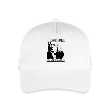Nuh-uh Gurl Bach to work - Kinder Bio Basecap - Weiß - Vorne