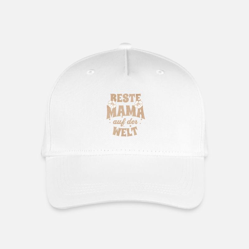 Beste Mama auf der Welt Muttertag  - Kinder Bio Basecap - Weiß