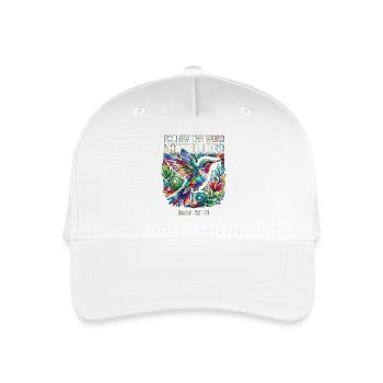 Folge dem Wort, nicht der Herde, Kolibris - Kinder Bio Basecap - Weiß - Vorne