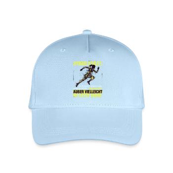 Hybrid Athlet Wettkampf lustiger Spruch - Kinder Bio Basecap - Hellblau - Vorne