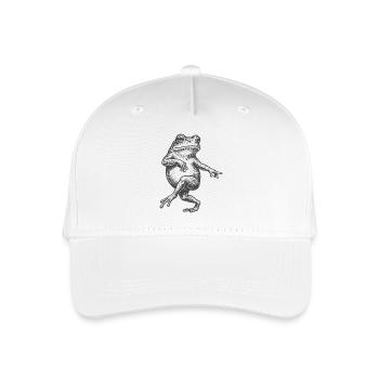 Verrückter Frosch - Kinder Bio Basecap - Weiß - Vorne