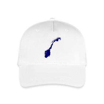 Norwegen - Kinder Bio Basecap - Weiß - Vorne