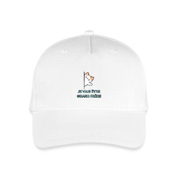 Ich werde großer Bruder sein - Bald großer Bruder - Kinder Bio Basecap - Weiß - Vorne