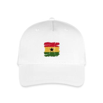 Drapeau déchiré du Ghana motif déchiré - Casquette de baseball bio Enfant - blanc - Devant