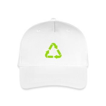 Recycling - Kinder Bio Basecap - Weiß - Vorne