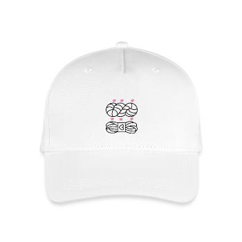 Stricken Stricken Häkeln Stricker - Kinder Bio Basecap - Weiß - Vorne