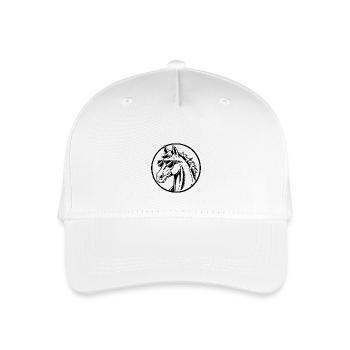 Horse Riding Riding - Organic Kids’ Baseball Cap - white - Front