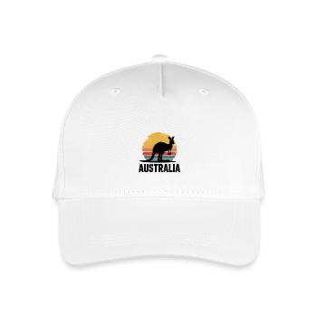 Australien - Kinder Bio Basecap - Weiß - Vorne