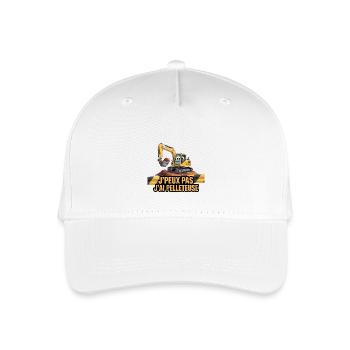 I can't I have an excavator - Organic Kids’ Baseball Cap - white - Front